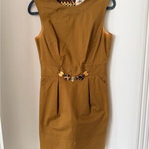 Milly Tan Sleeveless Mini Dress